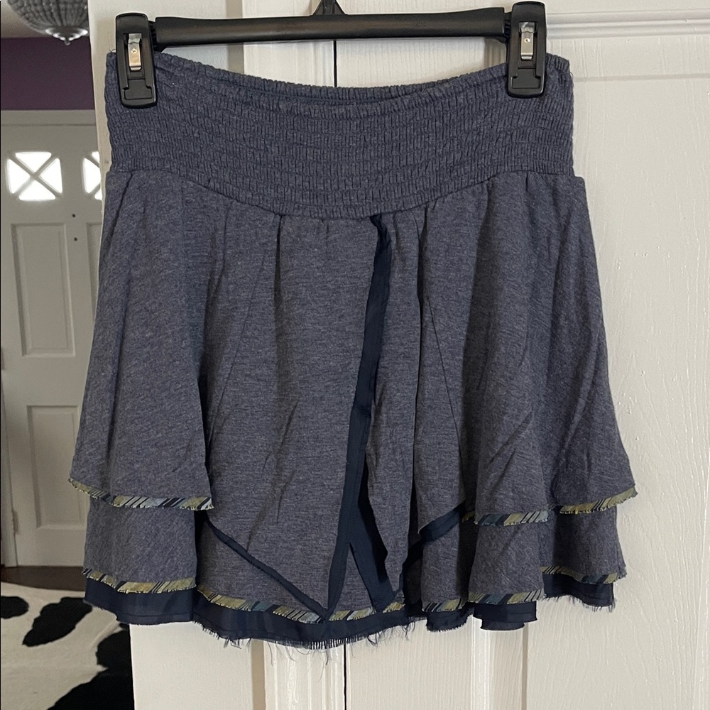 Free People Blue Layered Skirt